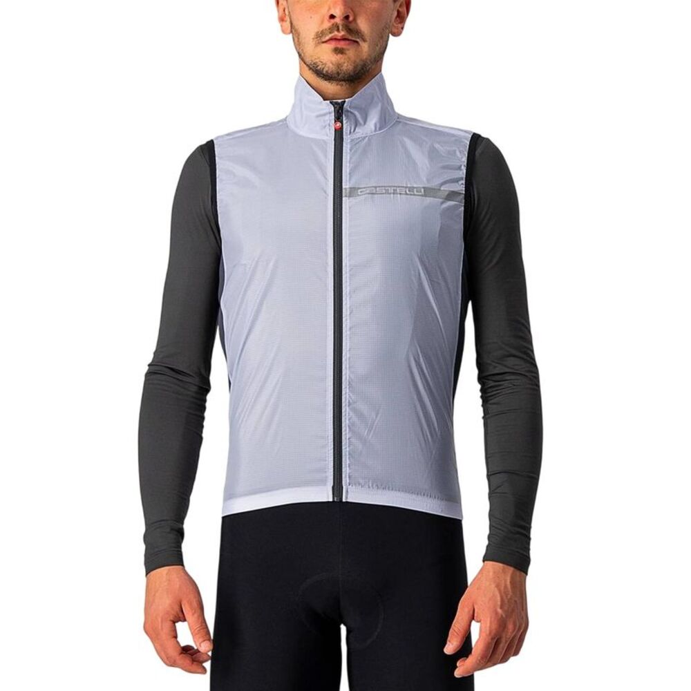 Castelli Mens Squadra Reflective Cycling Vest / Silver